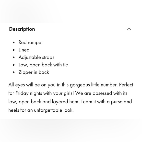 SELFIE LESLIE SAINTS +SECRETS NWT MON CHERIE COWL NECKLINE LACE-UP BACK ROMPER - Picture 7 of 8